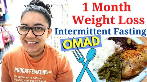 omad weight loss 1 month
